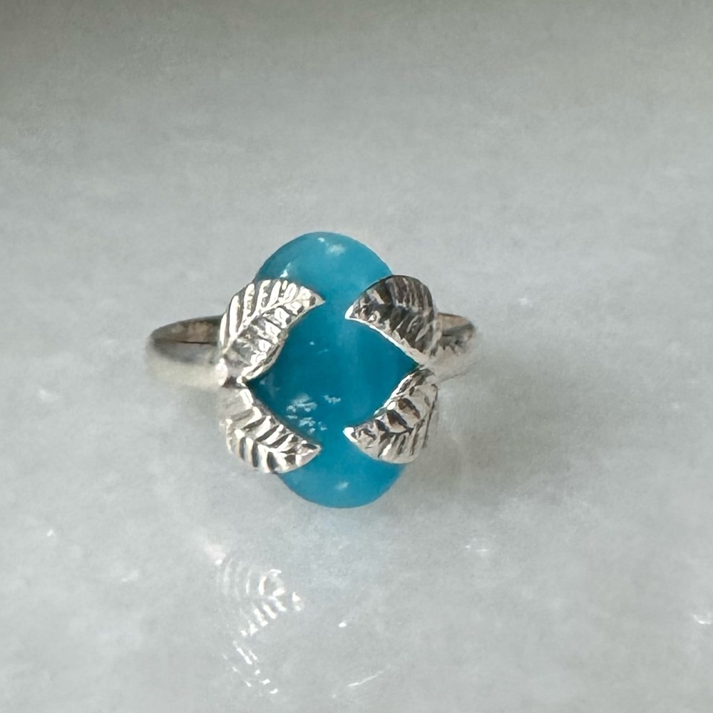Nature’s Embrace Ring, Smithsonite, Sterling Silver